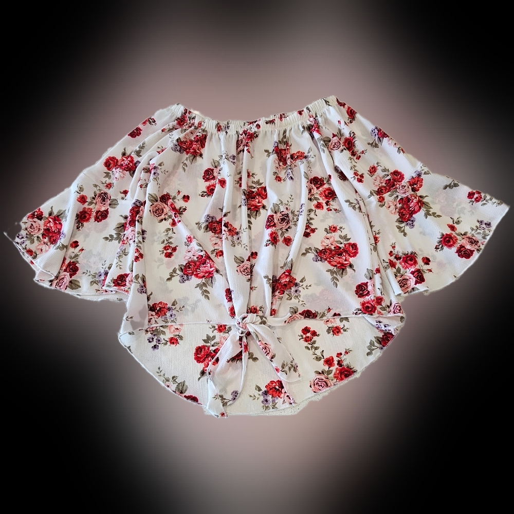 OMT FASHION Floral Off-Shoulder Blouse